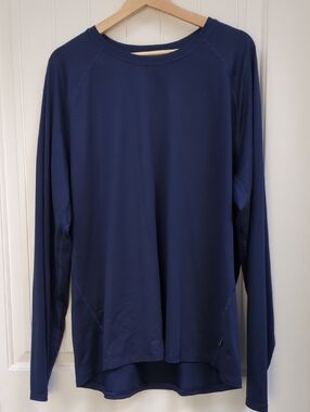 REI Co-op Men's Navy Long Sleeve Crew Tee